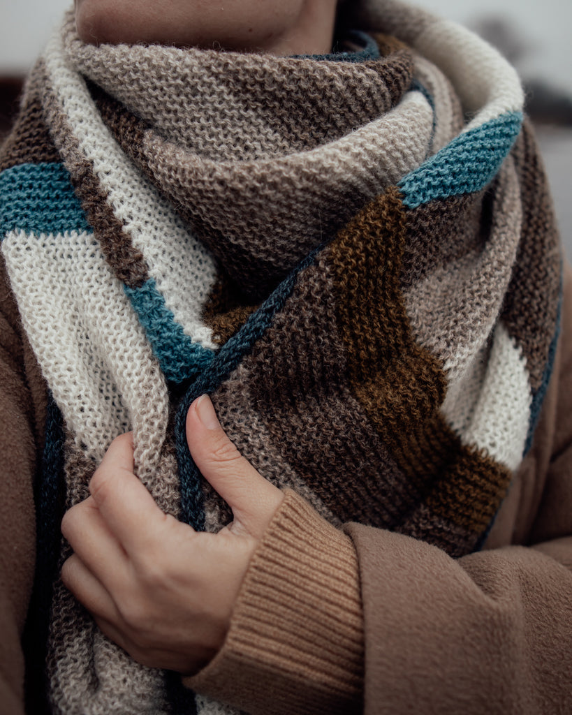 Shades of Autumn Shawl - KNIT