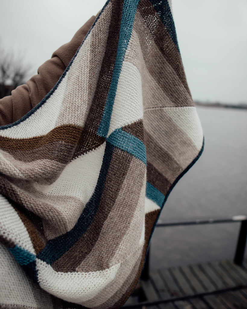 Shades of Autumn Shawl - KNIT