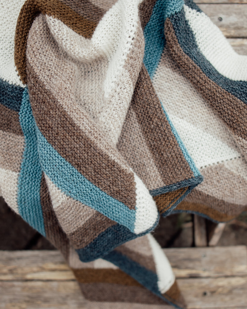 Shades of Autumn Shawl - KNIT