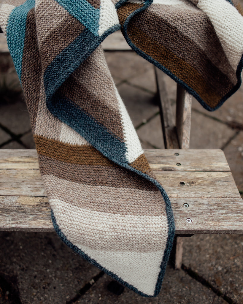 Shades of Autumn Shawl - KNIT
