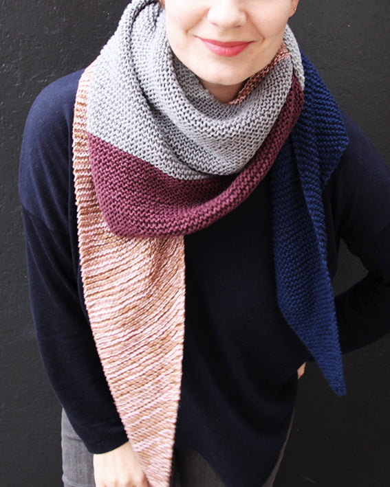 Vinkelsjal (knitted)